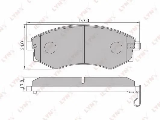 Brake Pad Set, disc brake (BD-3607)