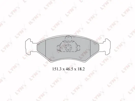 Brake Pad Set, disc brake (BD-3019)