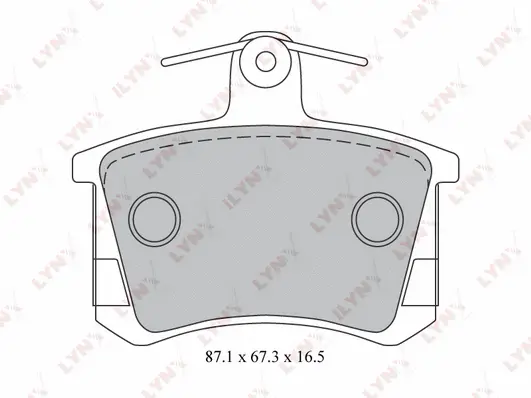 Brake Pad Set, disc brake (BD-1208)