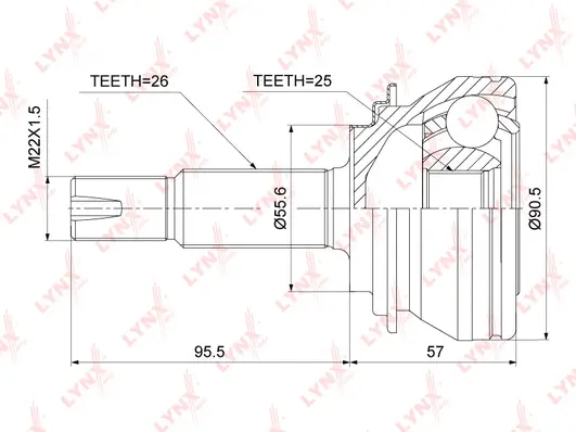 Joint Kit, drive shaft (CO-3907)