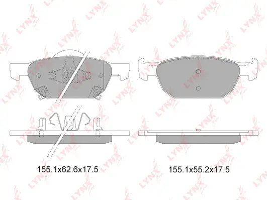 Brake Pad Set, disc brake (BD-3423)