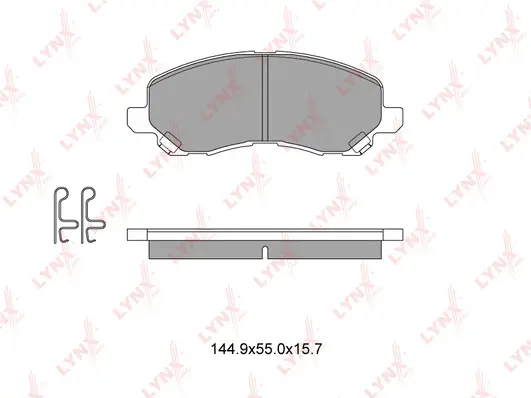 Brake Pad Set, disc brake (BD-5504)