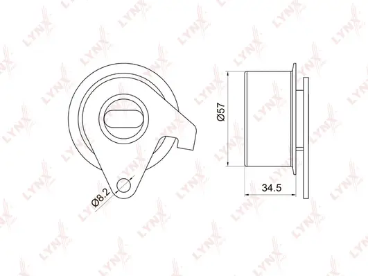Tensioner Pulley, timing belt (PB-1033)