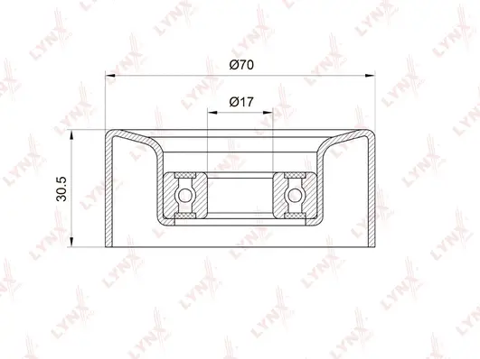 Tensioner Pulley, V-ribbed belt (PB-5003)