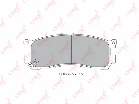 Brake Pad Set, disc brake (BD-5121)