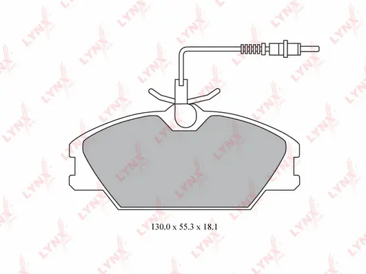 Brake Pad Set, disc brake (BD-6310)