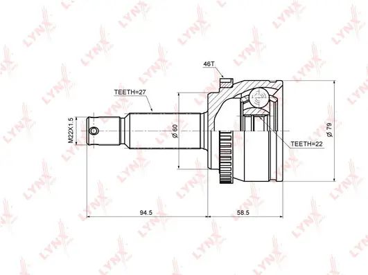 Joint Kit, drive shaft (CO-3635A)