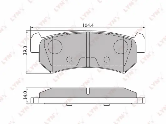 Brake Pad Set, disc brake (BD-1807)