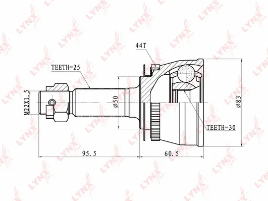 Joint Kit, drive shaft (CO-3628A)
