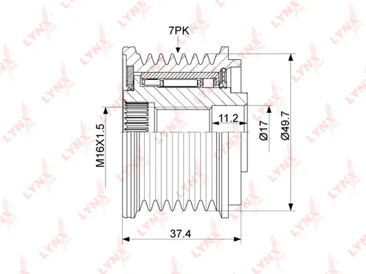 Alternator Freewheel Clutch (PA-1062)