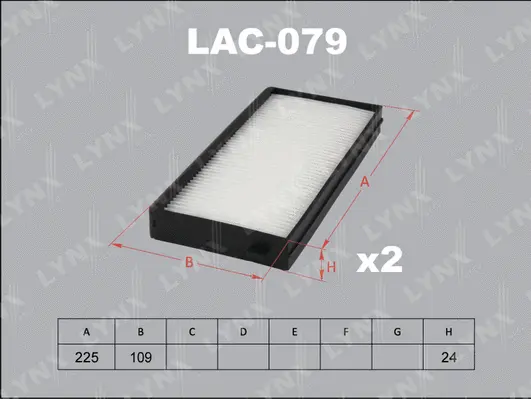 Filter, cabin air (LAC-079)