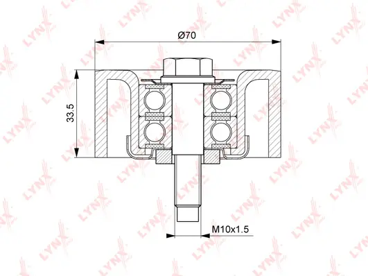 Deflection/Guide Pulley, V-ribbed belt