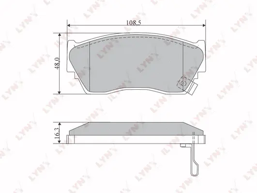 Brake Pad Set, disc brake (BD-5110)