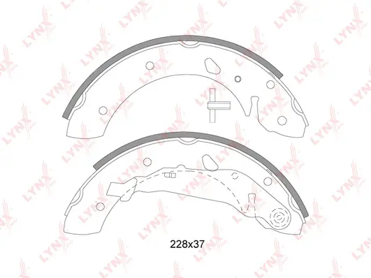 Brake Shoe Set (BS-7525)