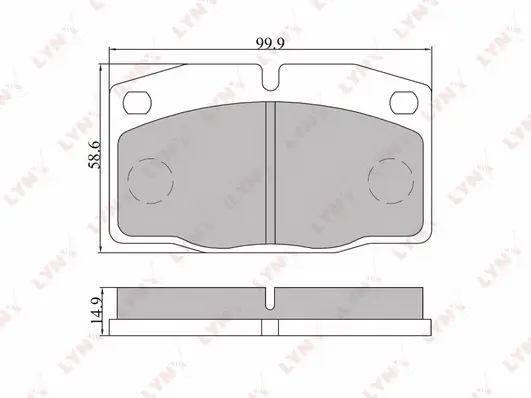 Brake Pad Set, disc brake (BD-5905)