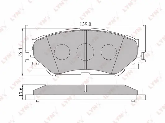 Brake Pad Set, disc brake (BD-7542)
