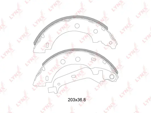 Brake Shoe Set (BS-6302)