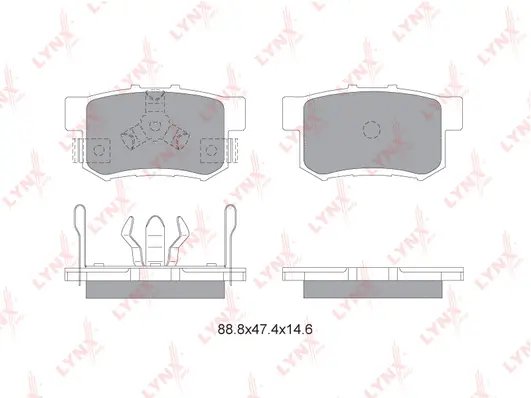 Brake Pad Set, disc brake (BD-3434)