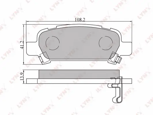 Brake Pad Set, disc brake (BD-7106)