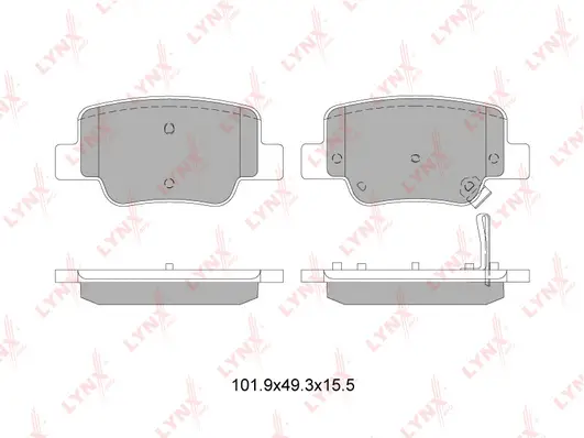 Brake Pad Set, disc brake (BD-7601)