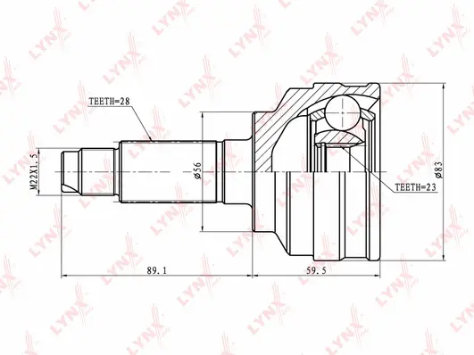 Joint Kit, drive shaft (CO-5105)