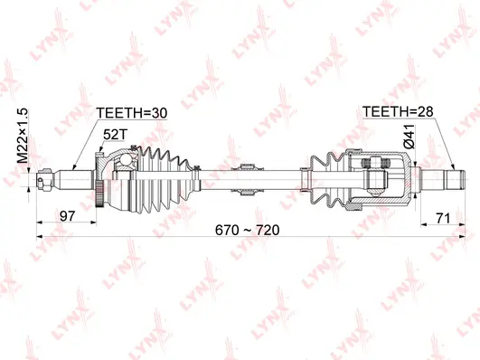 Drive Shaft (CD-1054A)