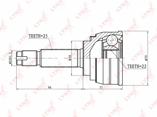 Joint Kit, drive shaft (CO-5500)