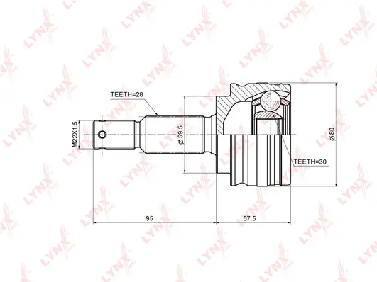 Joint Kit, drive shaft (CO-3642)