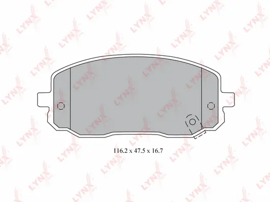 Brake Pad Set, disc brake (BD-4409)