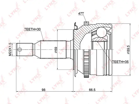 Joint Kit, drive shaft (CO-3774A)