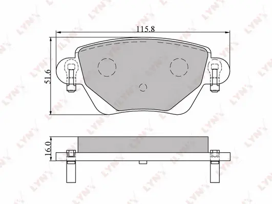 Brake Pad Set, disc brake (BD-3007)