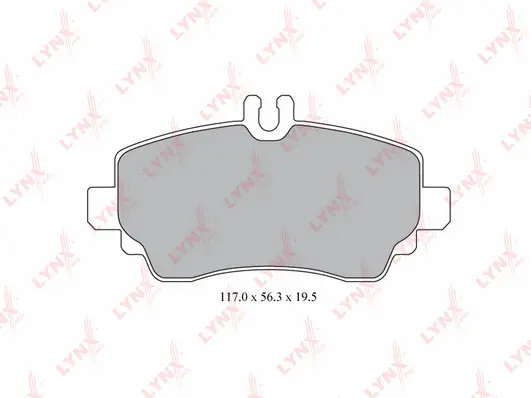 Brake Pad Set, disc brake (BD-5345)
