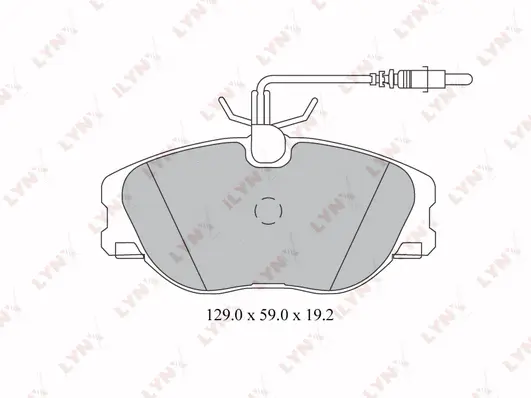 Brake Pad Set, disc brake (BD-2214)