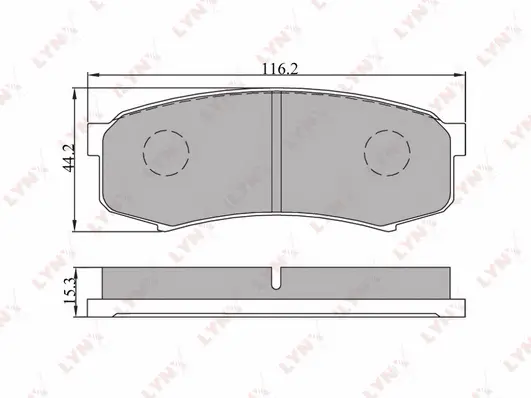 Brake Pad Set, disc brake (BD-7505)