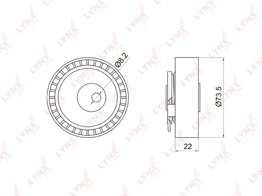 Tensioner Pulley, timing belt (PB-1028)