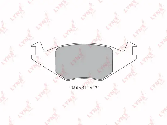 Brake Pad Set, disc brake (BD-8012)