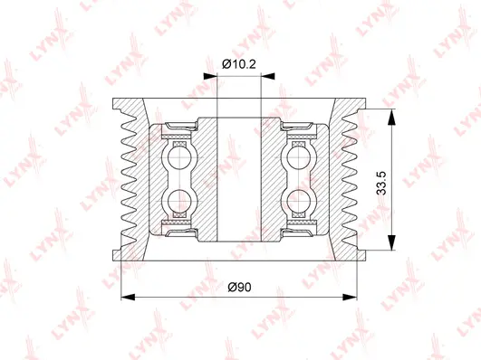 Deflection/Guide Pulley, V-ribbed belt