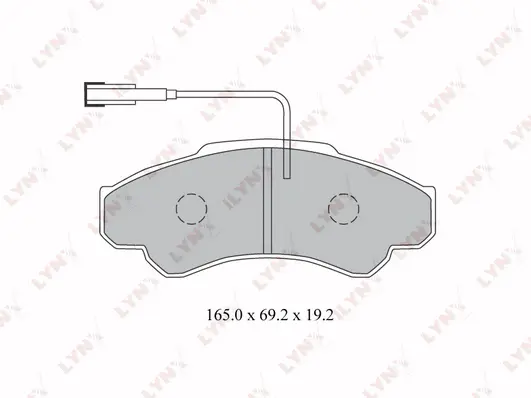 Brake Pad Set, disc brake (BD-2216)