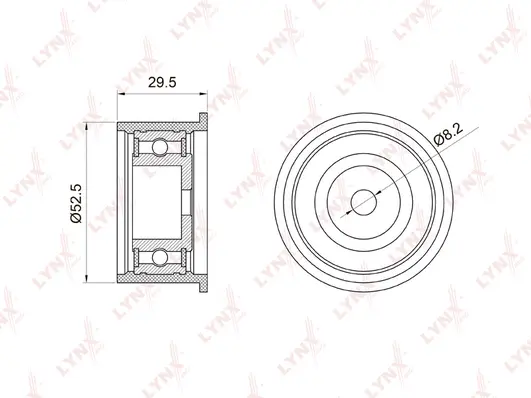 Deflection/Guide Pulley, timing belt (PB-3026)