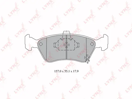 Brake Pad Set, disc brake (BD-7590)