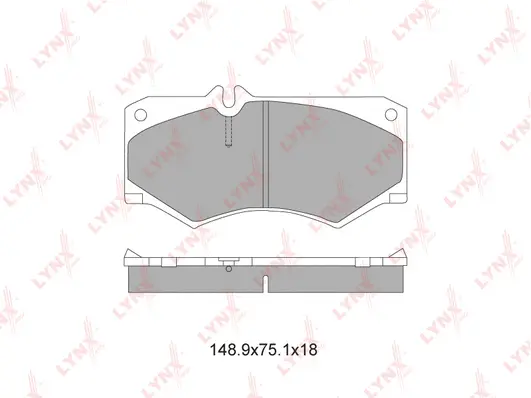 Brake Pad Set, disc brake (BD-5335)