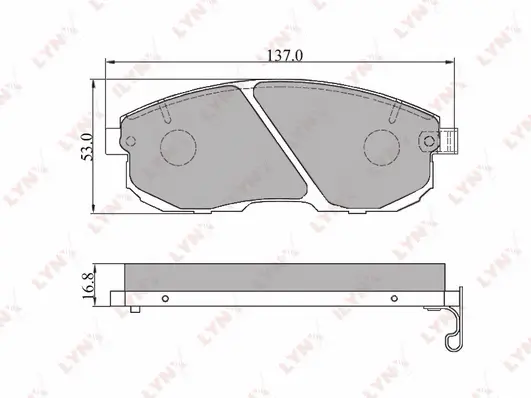 Brake Pad Set, disc brake (BD-5701)