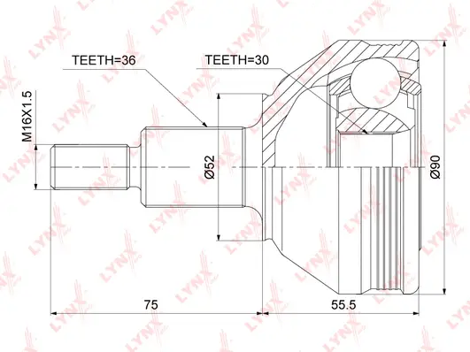 Joint Kit, drive shaft (CO-3909)