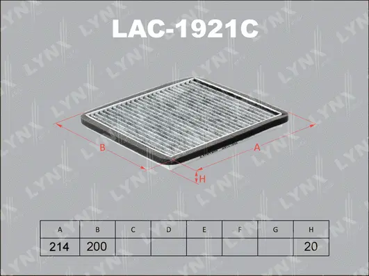Filter, cabin air (LAC-1921C)