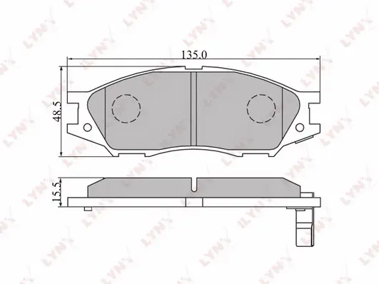 Brake Pad Set, disc brake (BD-3409)