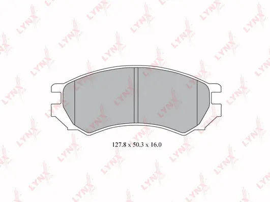 Brake Pad Set, disc brake (BD-5740)