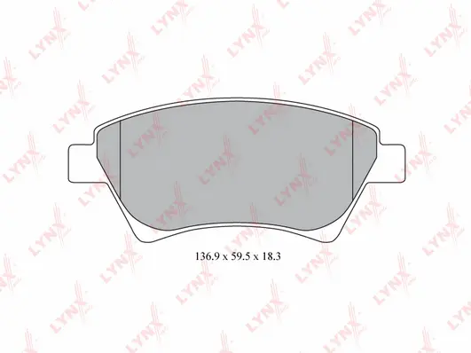 Brake Pad Set, disc brake (BD-6314)