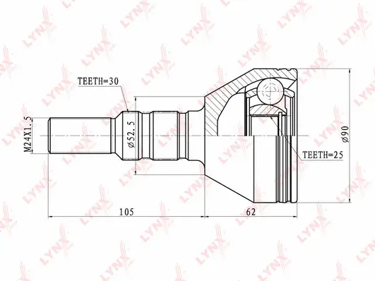 Joint Kit, drive shaft (CO-5909)