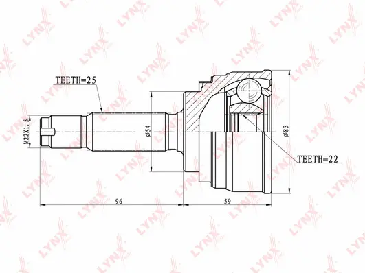 Joint Kit, drive shaft (CO-5504)