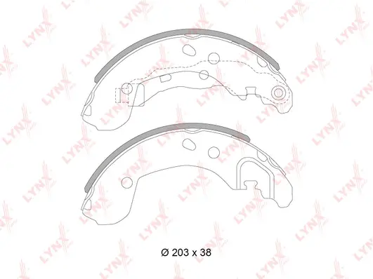 Brake Shoe Set (BS-5717)